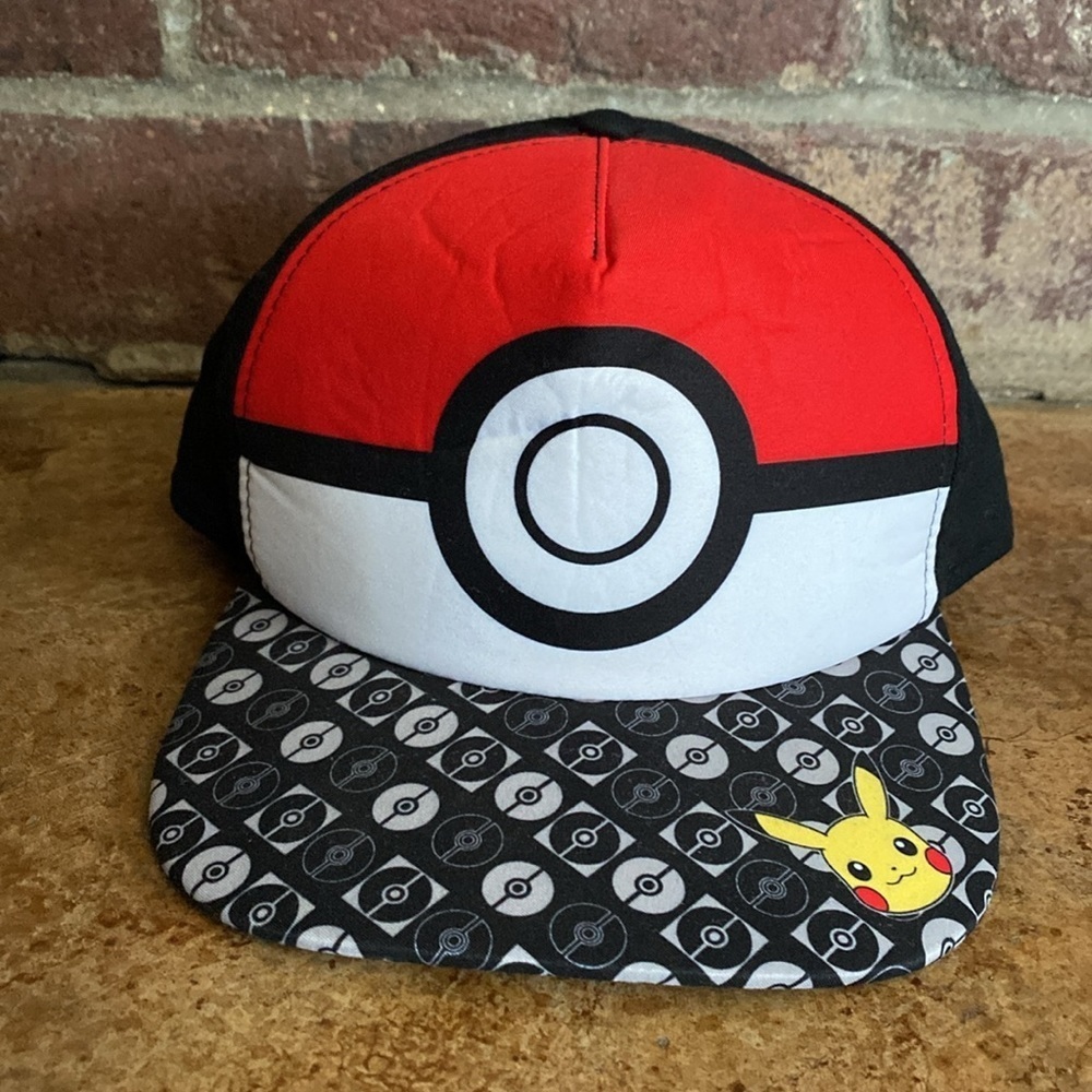 Pokémon‎ Pikachu Pokeball SnapBack baseball cap hat